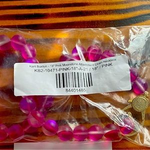 Karli Buxton 18” moonstone necklace with pave clasp